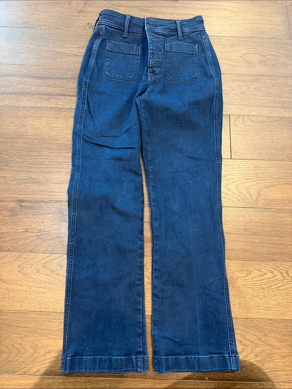 NYDJ Women's Marilyn Straight Dark Blue Jeans Size 0 - C61-027